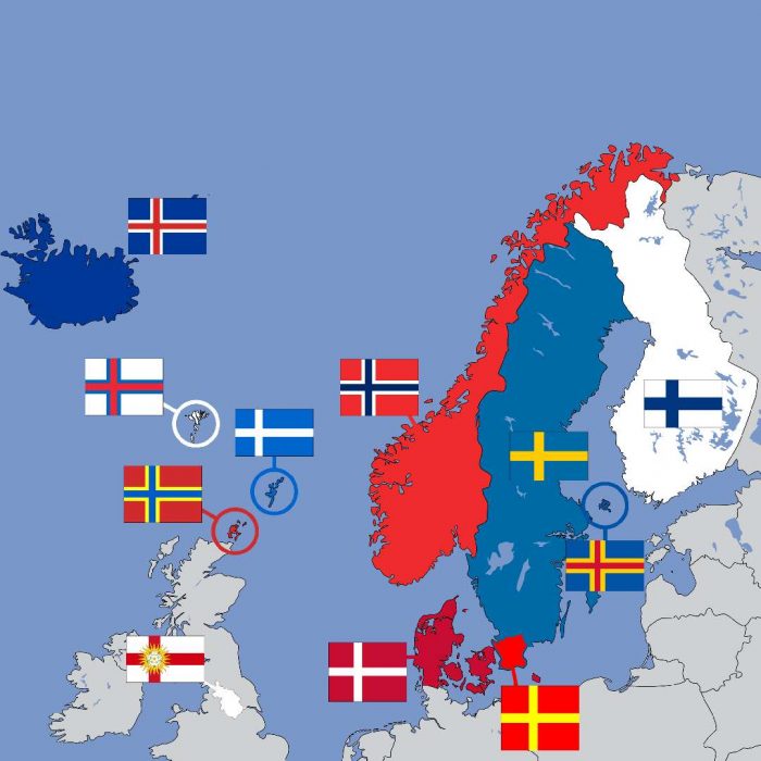 İskandinav ülkeleri, nordik bayraklar, isveç, norveç, danimarka, izlanda, finlandiya, foroe adaları