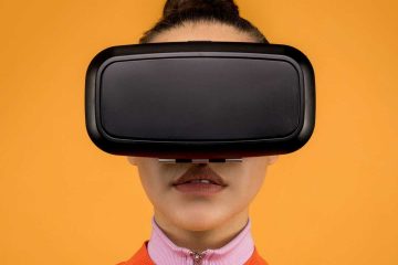 VR teknolojisi, sanal gerçeklik, virtual reality, turuncu, kadın